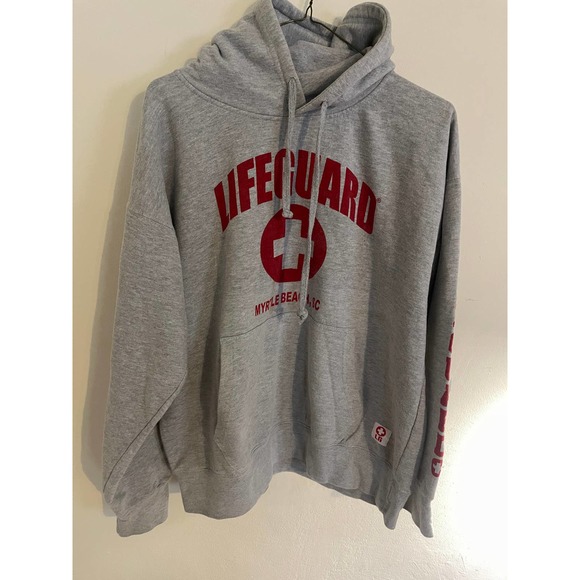 Tops - 🌟 Life Guard Myrtle Beach, SC Gray Sweatshirt Hoodie